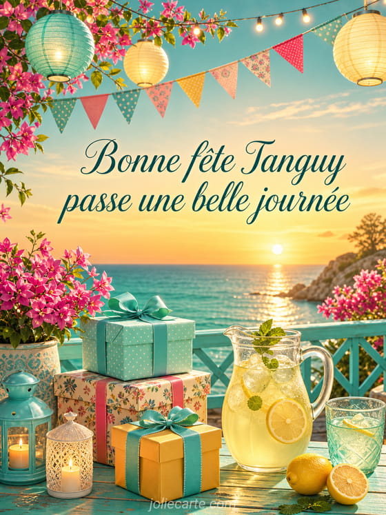 Carte bonne fĂȘte Tanguy