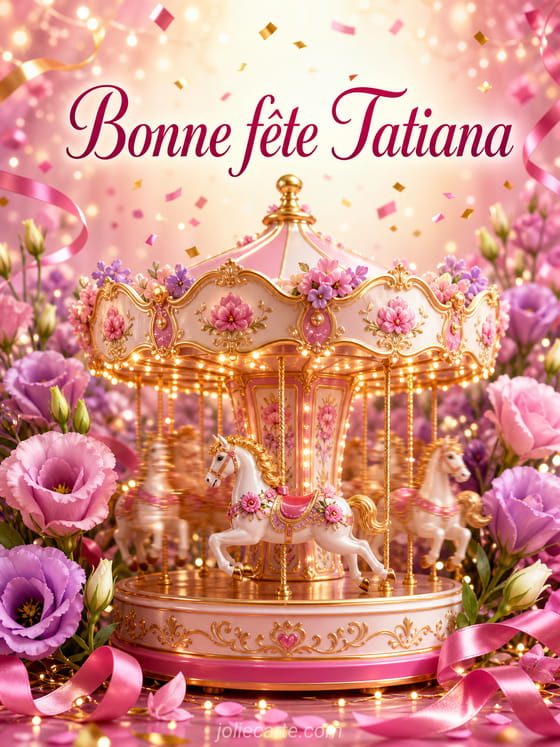 Carte bonne fête Tatiana