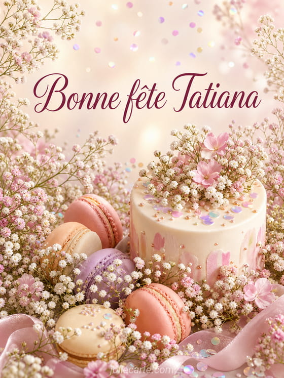 Carte bonne fête Tatiana