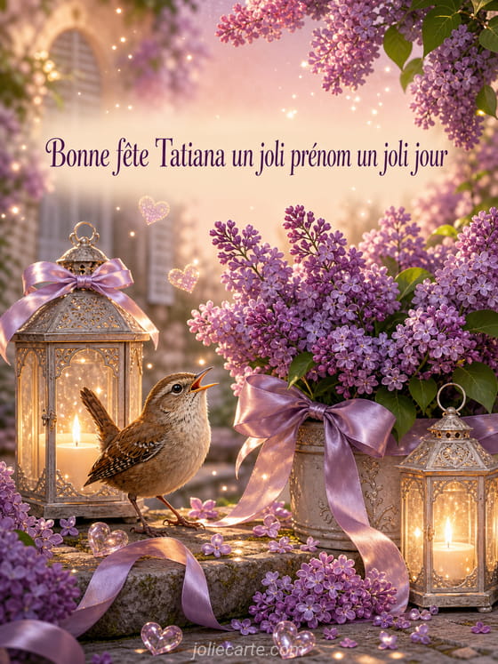Carte bonne fête Tatiana