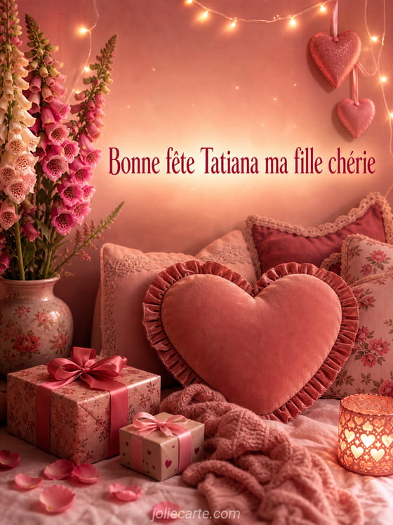 Carte bonne fête Tatiana