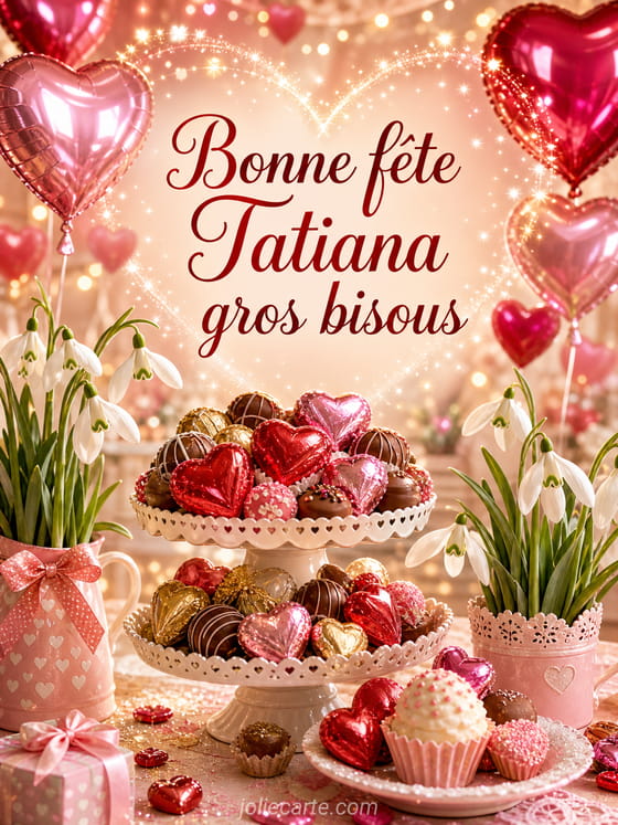 Carte bonne fête Tatiana
