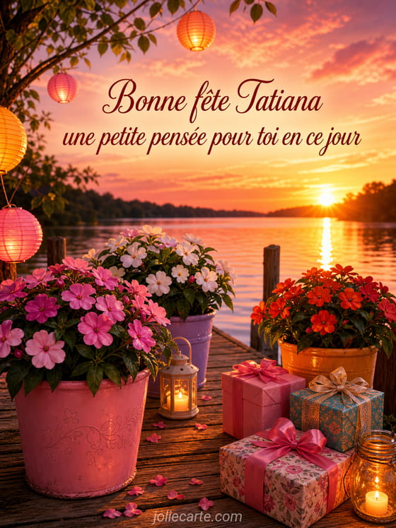 Carte bonne fête Tatiana