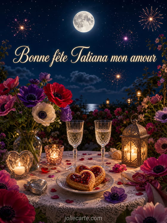 Carte bonne fête Tatiana