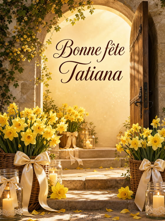 Carte bonne fête Tatiana