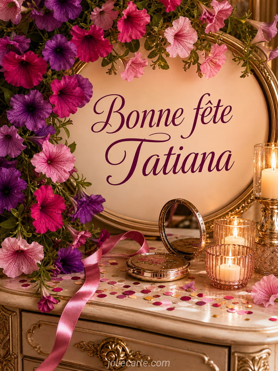 Carte bonne fête Tatiana