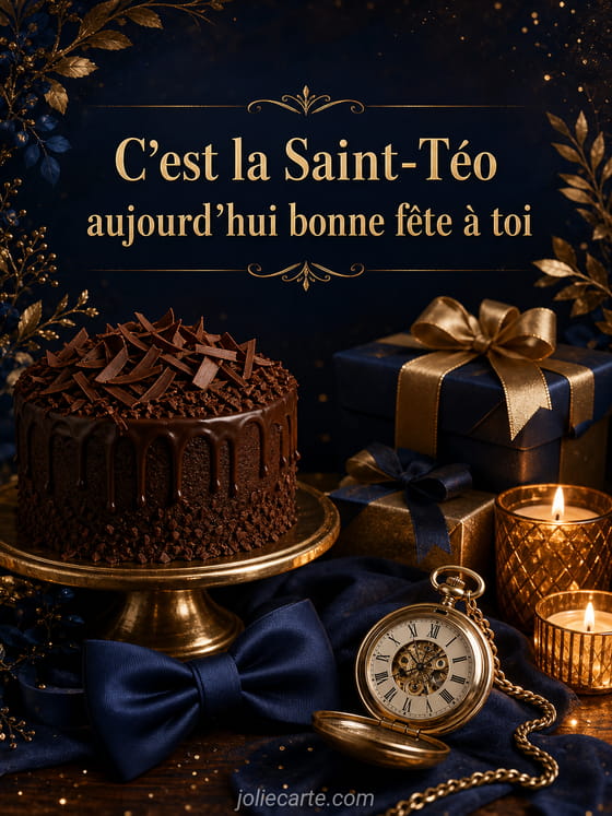 Carte bonne fĂȘte TĂ©o