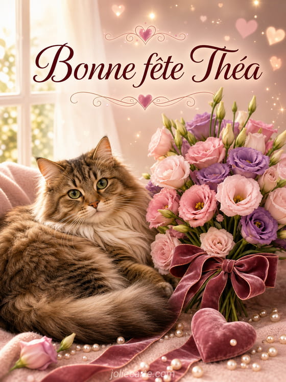 Carte bonne fĂȘte ThĂ©a