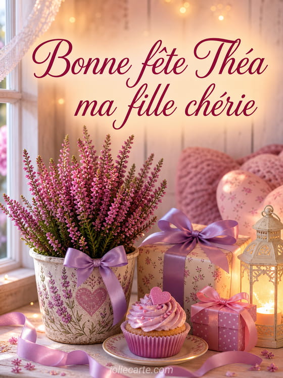 Carte bonne fĂȘte ThĂ©a