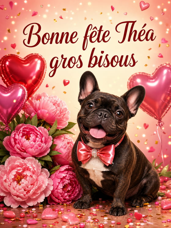 Carte bonne fĂȘte ThĂ©a