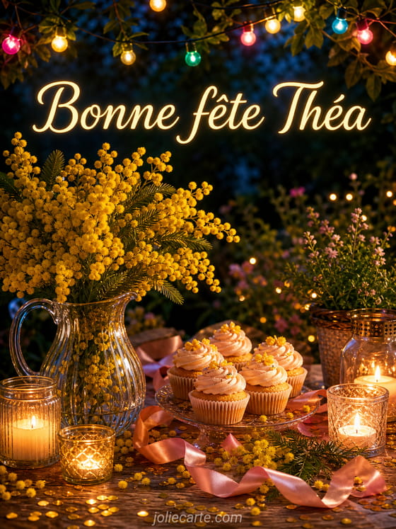 Carte bonne fĂȘte ThĂ©a