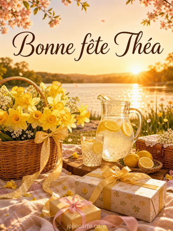 Carte bonne fĂȘte ThĂ©a