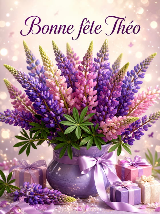 Carte bonne fête Théo