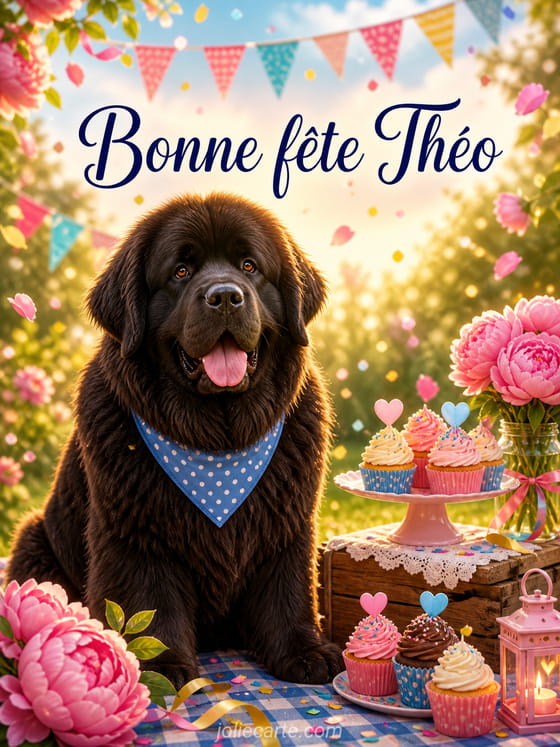 Carte bonne fête Théo