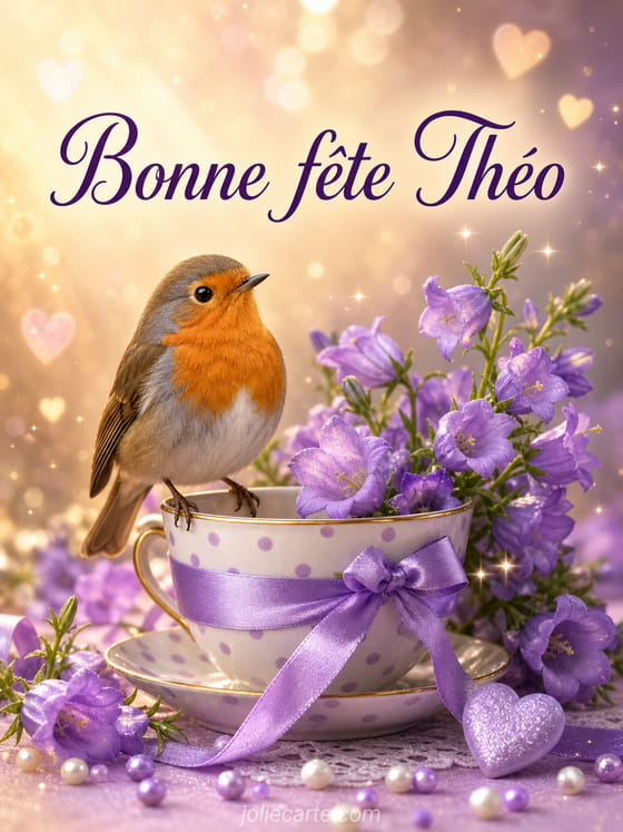 Carte bonne fête Théo
