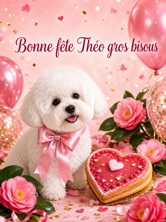 Carte bonne fête Théo
