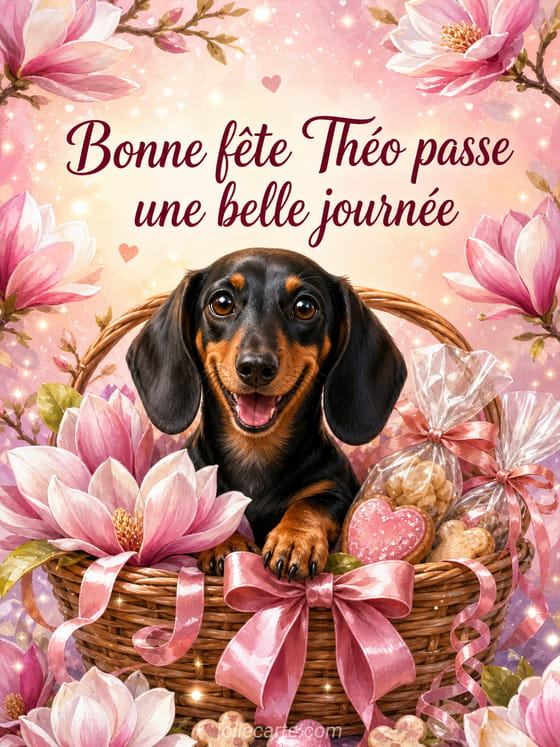 Carte bonne fête Théo