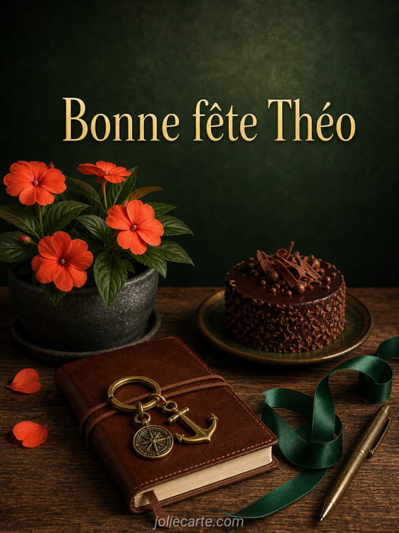 Carte bonne fête Théo