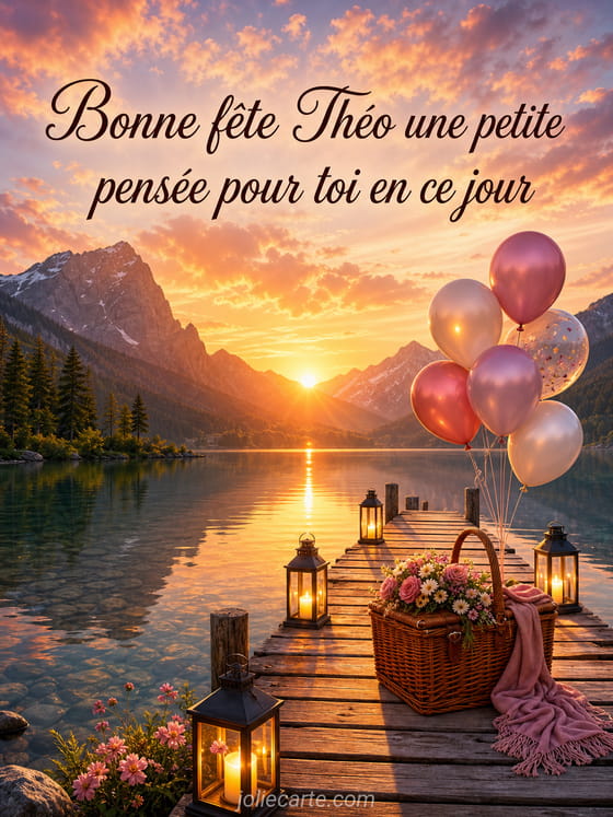 Carte bonne fête Théo