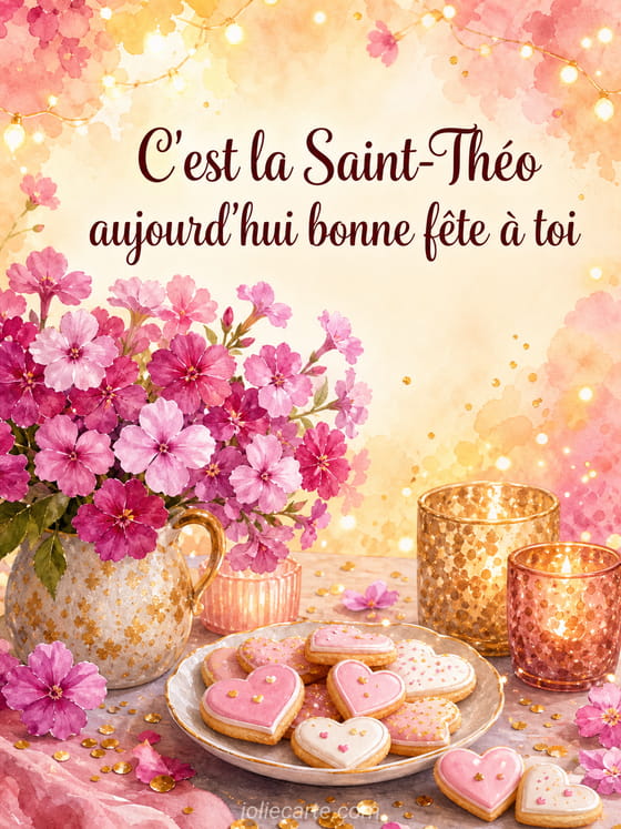 Carte bonne fête Théo