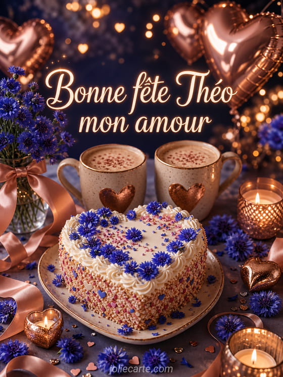 Carte bonne fête Théo