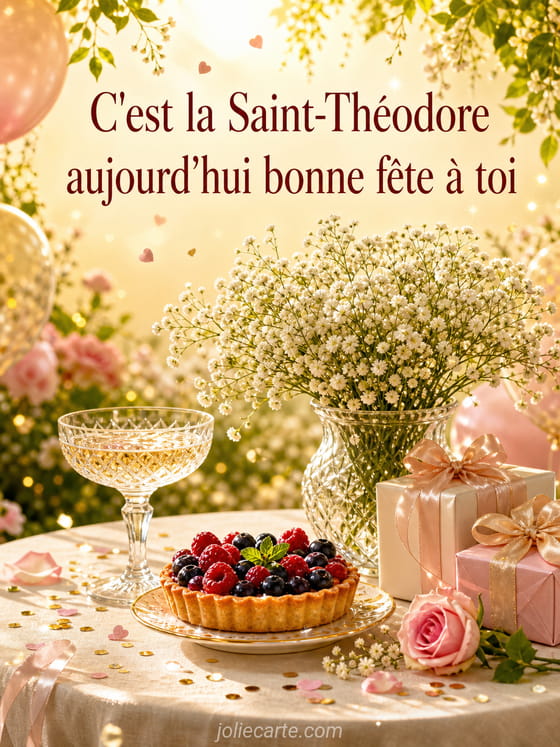 Carte bonne fête Théodore