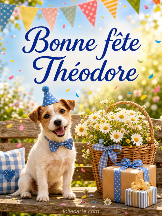 Carte bonne fĂȘte ThĂ©odore