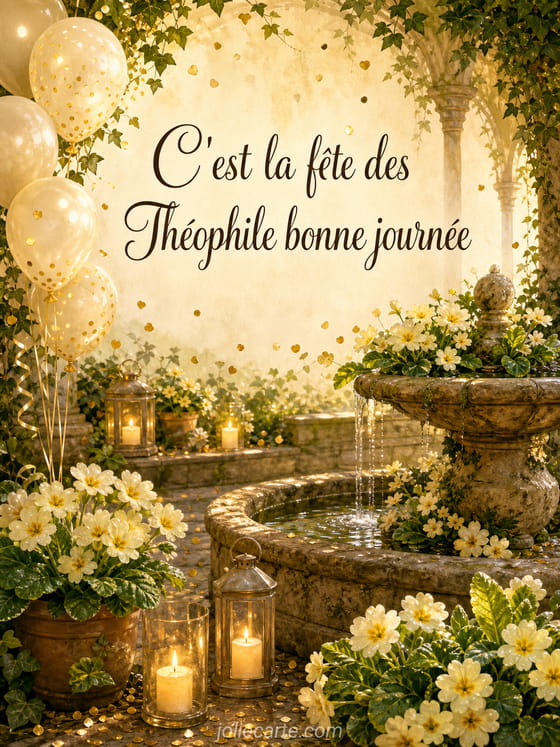 Carte bonne fĂȘte ThĂ©ophile