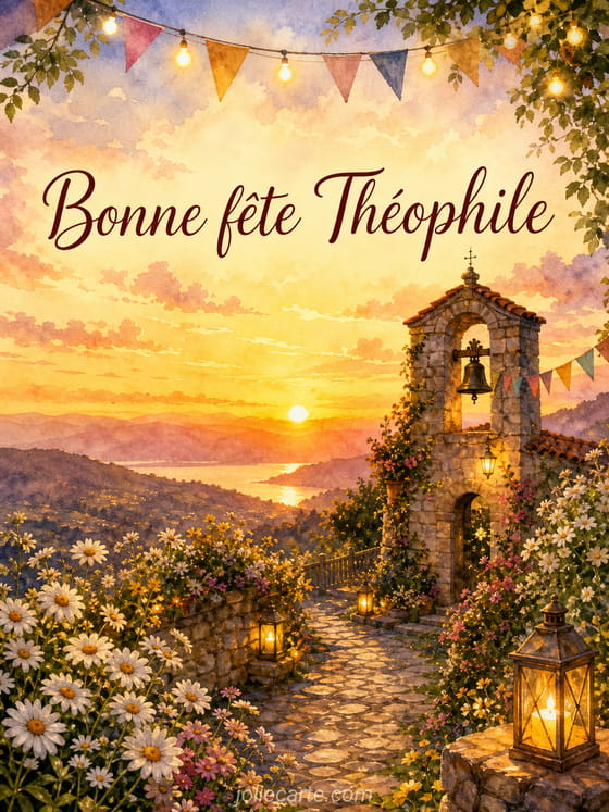 Carte bonne fĂȘte ThĂ©ophile