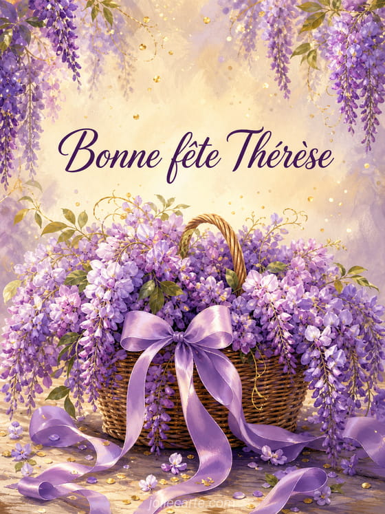 Carte bonne fĂȘte ThĂ©rĂšse