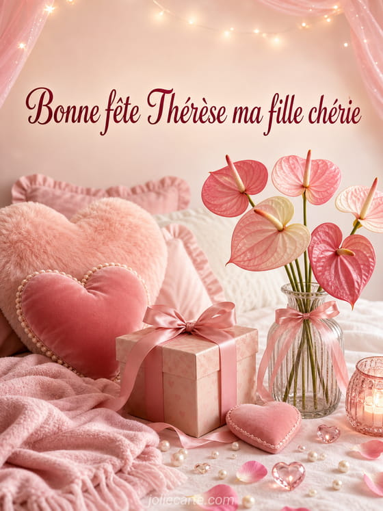 Carte bonne fĂȘte ThĂ©rĂšse