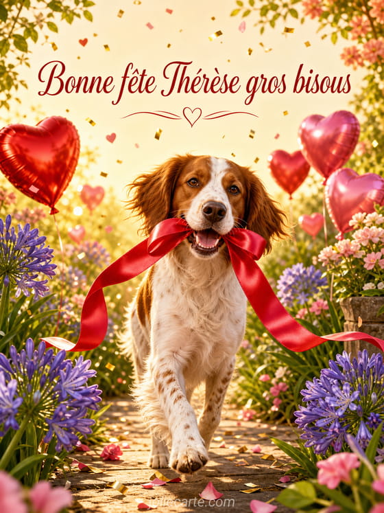 Carte bonne fĂȘte ThĂ©rĂšse