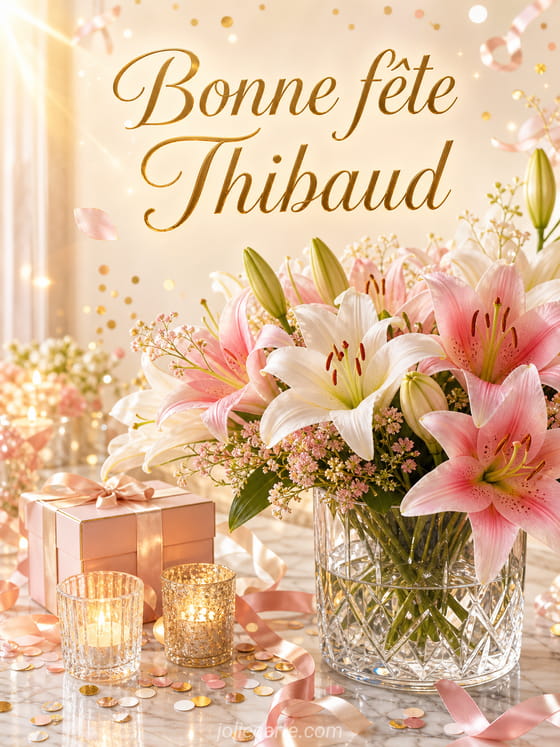 Carte bonne fête Thibaud