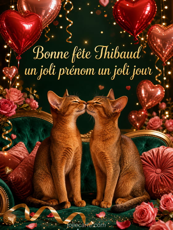 Carte bonne fête Thibaud