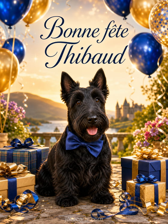 Carte bonne fête Thibaud