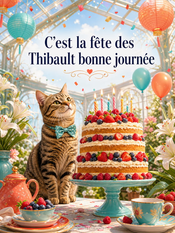 Carte bonne fête Thibault