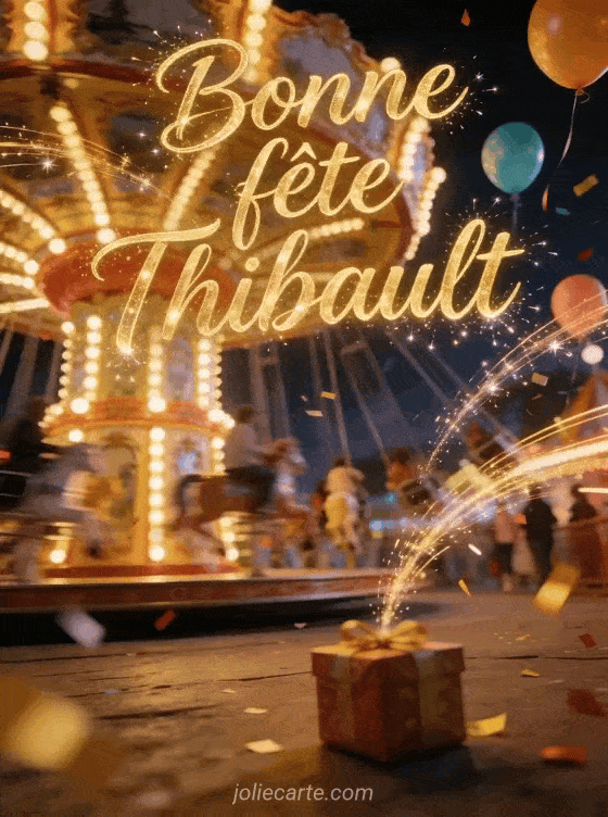 Bonne fête Thibault - Bonne fete thibault gif anime
