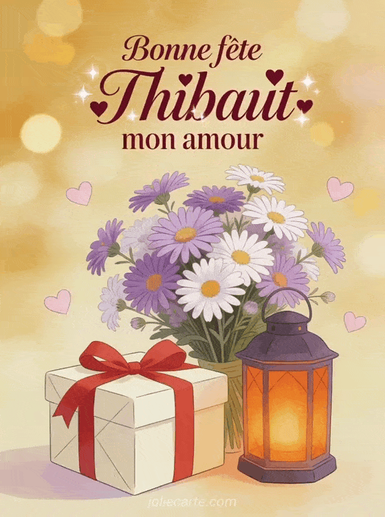 Bonne fête Thibaut - Bonne fete thibaut mon amour