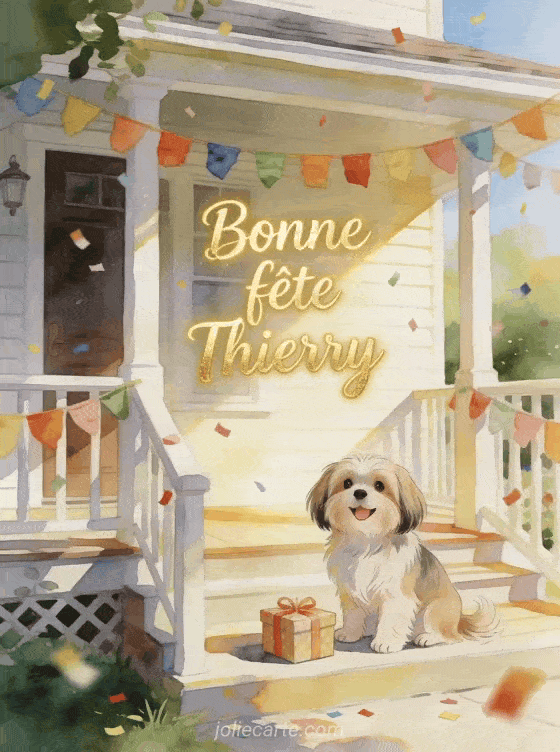 Bonne fête Thierry - Bonne fete thierry chien