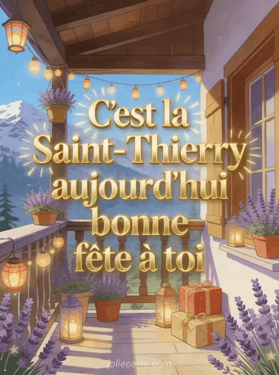 Bonne fête Thierry - Carte bonne fete thierry gratuite