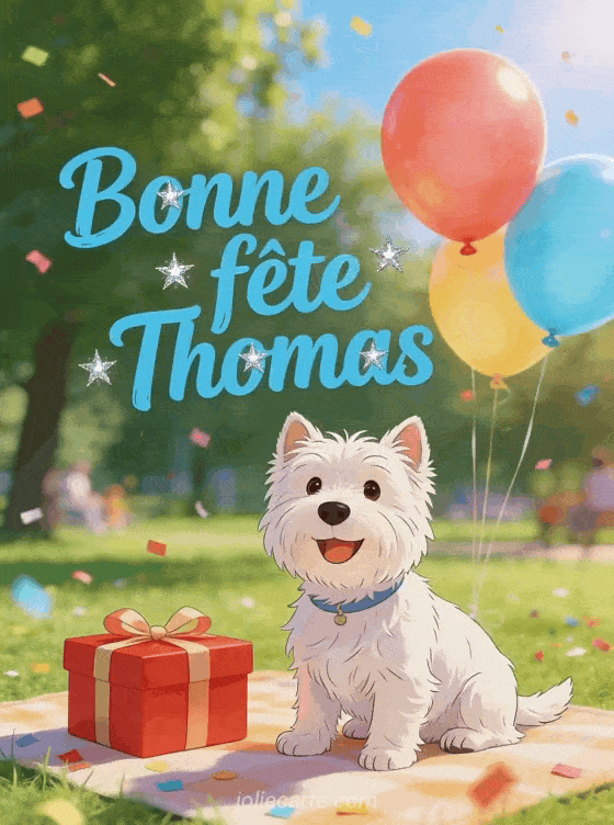 Bonne fête Thomas - Bonne fete thomas chien