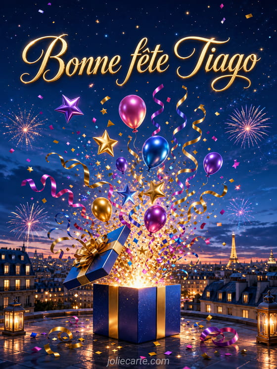Carte bonne fête Tiago