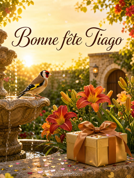 Carte bonne fête Tiago