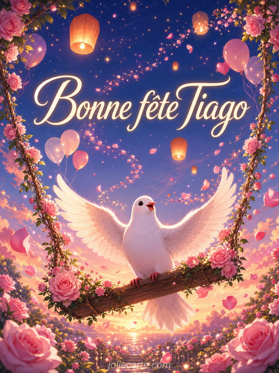 Carte bonne fête Tiago