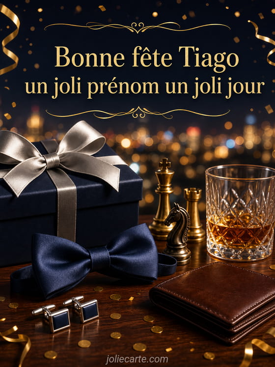 Carte bonne fête Tiago