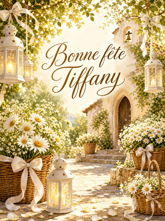 Carte bonne fête Tiffany