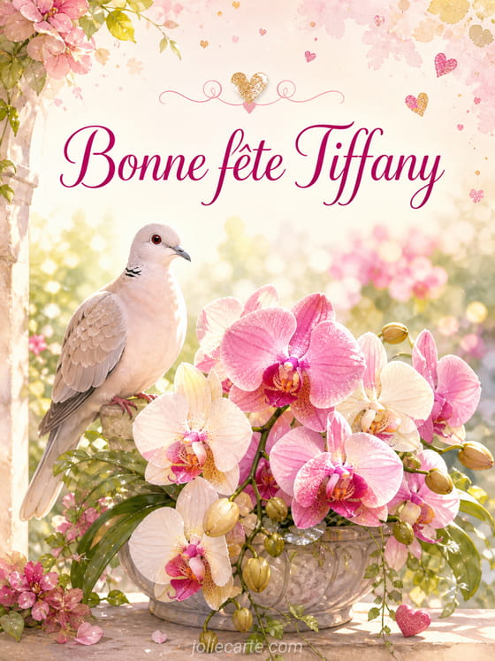 Carte bonne fête Tiffany