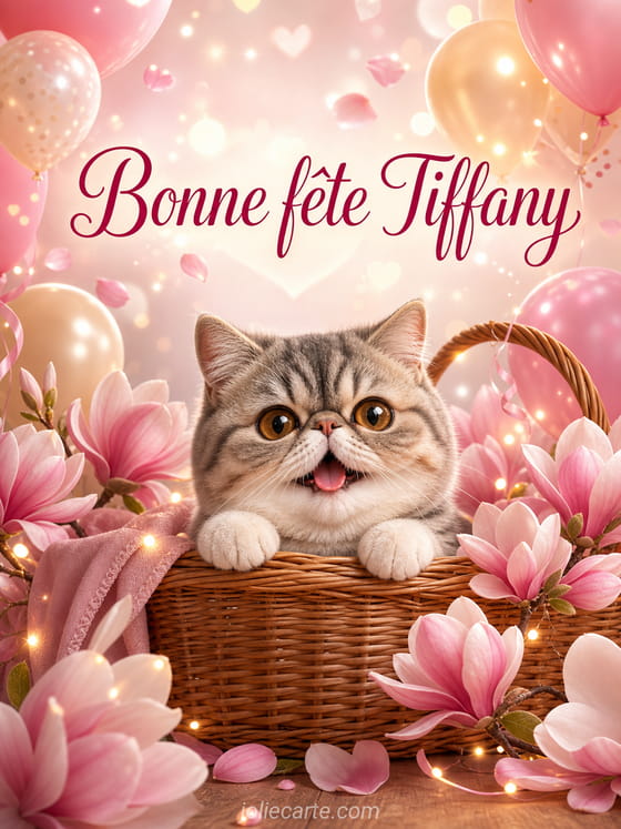 Carte bonne fête Tiffany