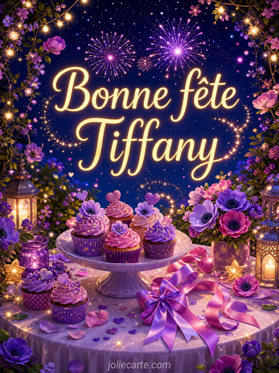 Carte bonne fête Tiffany