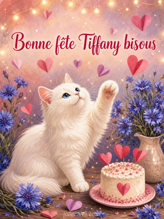 Carte bonne fête Tiffany